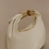 Bristol Mini Croissant Leather Bag – Ivory Bristol Mini Croissant Leather Bag – Ivory