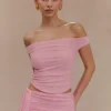 Brooklyn Mesh Crop Top – Candy Pink Brooklyn Mesh Crop Top – Candy Pink