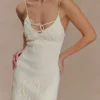 Brullo Embroidery Knit Mini Dress – Ivory Brullo Embroidery Knit Mini Dress – Ivory