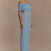Brynn Orchid Knit Maxi Dress – Baby Blue Brynn Orchid Knit Maxi Dress – Baby Blue