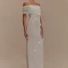 Brynn Orchid Knit Maxi Dress – Ivory Brynn Orchid Knit Maxi Dress – Ivory