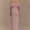 Brynn Orchid Knit Maxi Dress – Pastel Pink