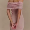 Brynn Orchid Knit Maxi Dress – Pastel Pink