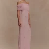 Brynn Orchid Knit Maxi Dress – Pastel Pink