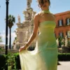 Caira Chiffon Scarf Maxi Dress – Sage Caira Chiffon Scarf Maxi Dress – Sage