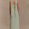 Caira Chiffon Scarf Maxi Dress – Sage Caira Chiffon Scarf Maxi Dress – Sage