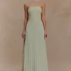 Caira Chiffon Scarf Maxi Dress – Sage Caira Chiffon Scarf Maxi Dress – Sage