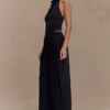 Calandra Slinky Maxi Skirt – Black