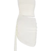 Cali Drape Skirt Knit Mini Dress – Ivory