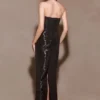 Calliope Strapless Organza Maxi Dress – Black Calliope Strapless Organza Maxi Dress – Black