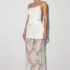 Camille Beaded Satin And Lace Corset Top – Ivory Camille Beaded Satin And Lace Corset Top – Ivory