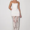Camille Beaded Satin And Lace Corset Top – Ivory Camille Beaded Satin And Lace Corset Top – Ivory