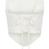 Camille Beaded Satin And Lace Corset Top – Ivory Camille Beaded Satin And Lace Corset Top – Ivory