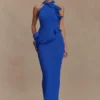 Caprice Halter Knit Maxi Dress – Cobalt Caprice Halter Knit Maxi Dress – Cobalt