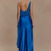 Carah Satin And Chiffon Maxi Dress – Cobalt Carah Satin And Chiffon Maxi Dress – Cobalt