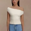 Carley Off Shoulder Knit Top – Ivory Carley Off Shoulder Knit Top – Ivory