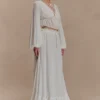Carlie Chiffon Maxi Skirt – Ivory