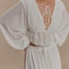 Carlie Chiffon Maxi Skirt – Ivory