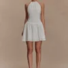 Carlina Broderie Mini Dress – White Carlina Broderie Mini Dress – White