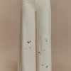 Carmella Embroided Jeans – Ecru Carmella Embroided Jeans – Ecru