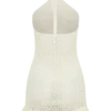 Carrisa Crochet Knit Mini Dress – White
