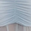 Caspian Slinky And Mesh Off Shoulder Maxi Dress – Pale Blue Caspian Slinky And Mesh Off Shoulder Maxi Dress – Pale Blue