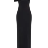 Cassandra Off Shoulder Slinky Maxi Dress – Black