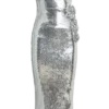 Cassia Strapless Sequin Rose Midi Dress – Silver Cassia Strapless Sequin Rose Midi Dress – Silver