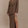 Cassie Column Maxi Skirt – Cacao Brown Cassie Column Maxi Skirt – Cacao Brown