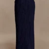 Cassie Column Maxi Skirt – Navy Pinstripe Cassie Column Maxi Skirt – Navy Pinstripe