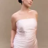 Cedar Strapless Satin Maxi Dress – Soft Pink Cedar Strapless Satin Maxi Dress – Soft Pink