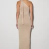 Celestino Floral Metallic Knit Maxi Dress – Gold