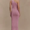 Celestino Floral Metallic Knit Maxi Dress – Pink