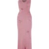 Celestino Floral Metallic Knit Maxi Dress – Pink