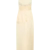 Chiara Halter Satin Maxi Dress – Buttermilk
