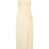 Chiara Halter Satin Maxi Dress – Buttermilk