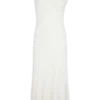 Chloe Peached Jersey One Shoulder Midi Dress – Ivory Chloe Peached Jersey One Shoulder Midi Dress – Ivory
