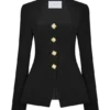 Christel Suiting Fitted Blazer – Black