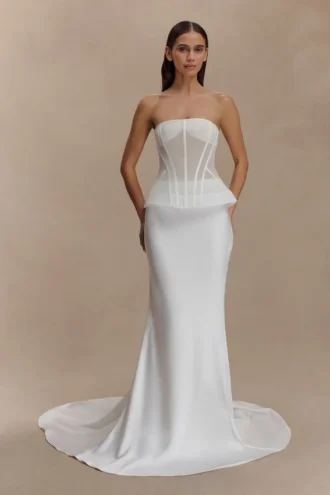 Zoe Structured Corset – White