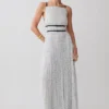 Clarisse Pleated Maxi Dress – Polka Dot Clarisse Pleated Maxi Dress – Polka Dot