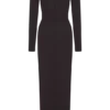 Cleona Merino Wool Ribbed Long Sleeve Maxi Dress – Deep Chocolate Cleona Merino Wool Ribbed Long Sleeve Maxi Dress – Deep Chocolate