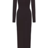 Cleona Merino Wool Ribbed Long Sleeve Maxi Dress – Deep Chocolate Cleona Merino Wool Ribbed Long Sleeve Maxi Dress – Deep Chocolate