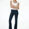 Clio Paneled Flare Jeans – Indigo Blue Clio Paneled Flare Jeans – Indigo Blue