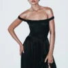Coco Dropped Waist Maxi Dress – Black Coco Dropped Waist Maxi Dress – Black