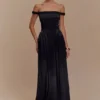 Coco Dropped Waist Maxi Dress – Black Coco Dropped Waist Maxi Dress – Black
