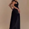 Coco Dropped Waist Maxi Dress – Black Coco Dropped Waist Maxi Dress – Black