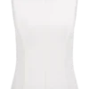Coraline Panelled Sleeveless Top – White