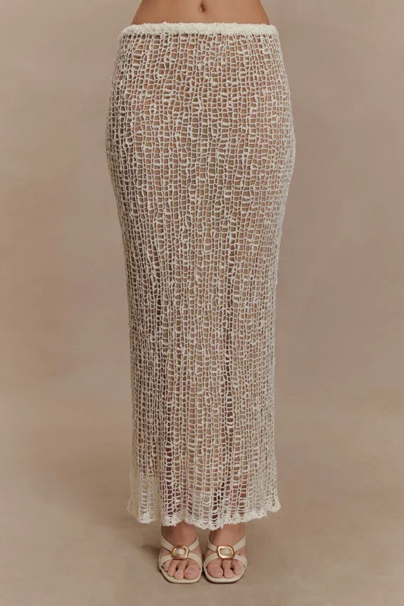 Cordelia Knit Maxi Skirt – Ivory Cordelia Knit Maxi Skirt – Ivory
