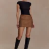 Cordia Satin Mini Skirt – Chocolate Cordia Satin Mini Skirt – Chocolate