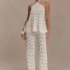 Corey Crochet Halter Neck Top – Ivory Corey Crochet Halter Neck Top – Ivory